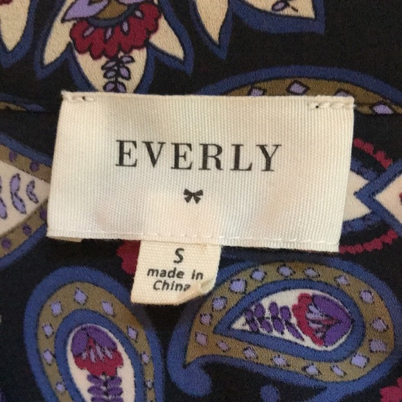 Everly open shoulder semi sheer blouse size small - Picture 7 of 14